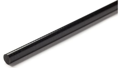 Pręt z plastiku wzmacnianego włóknem szklanym GRP, Ø 50mm x 1m, kolor: Czarny