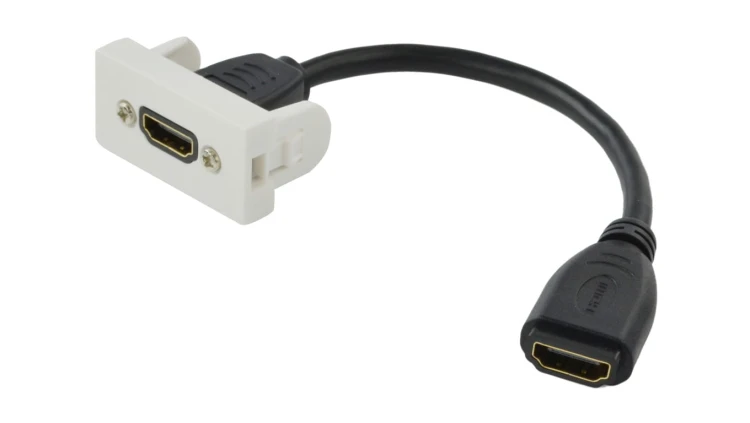 Moduł 1M 22,5x45 HDMI 1.4 20cm Mediabox NEKU
