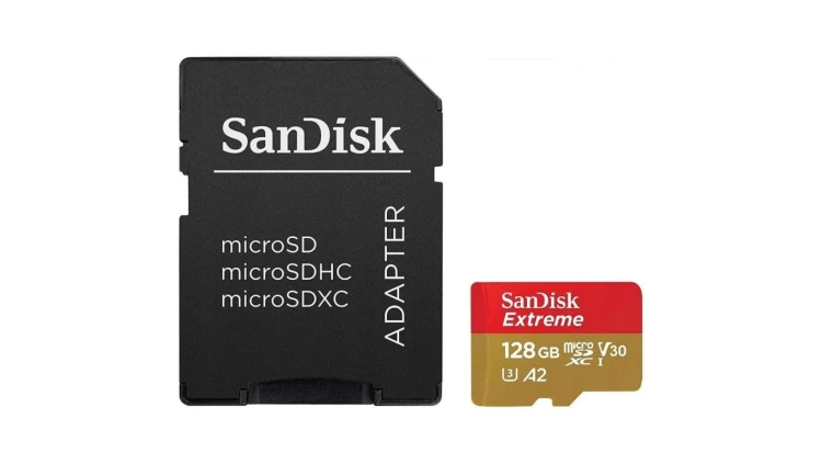SANDISK EXTREME microSDXC 128 GB 190/90 MB/s A2