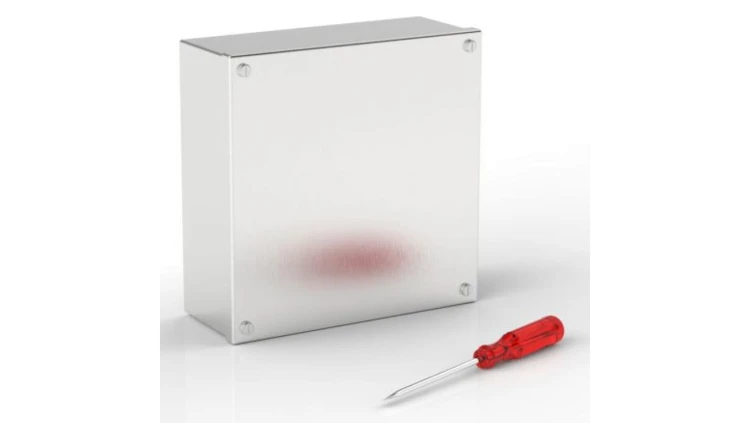 Obudowa do adaptacji, Stal nierdzewna 304 Satynowy 0 Knockouts 220mm x 220 mm x 85mm RS PRO