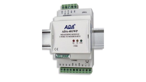 Moduł pomiarowy 1-WIRE na MODBUS-RTU ADA-401WP