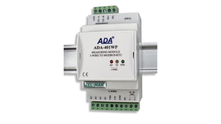 Moduł pomiarowy 1-WIRE na MODBUS-RTU ADA-401WP