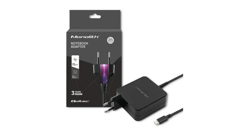 Qoltec Ładowarka sieciowa 90W 20.3V 4.5A USB typ C