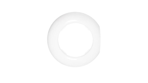 Ramka końcowa do serii Retro, plastikowa biała