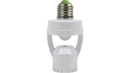 Czujnik ruchu PIR z gniazdem E27, 360, max. 60W