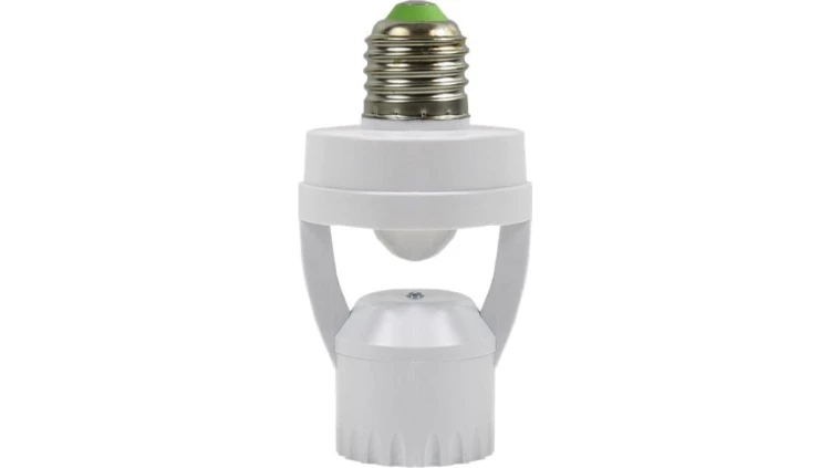 Czujnik ruchu PIR z gniazdem E27, 360, max. 60W