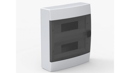Rozdzielnica natynkowa 24-modułowa 286x340,5x112,5mm biała dymna 600.000.240 HOROZ ELECTRIC