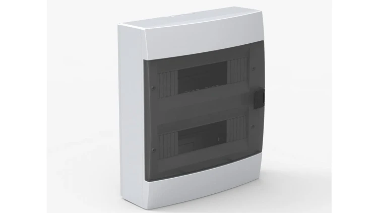 Rozdzielnica natynkowa 24-modułowa 286x340,5x112,5mm biała dymna 600.000.240 HOROZ ELECTRIC