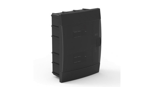 Rozdzielnica podtynkowa 16-modułowa 215x290,5x110mm czarna dymna 600.001.161 HOROZ ELECTRIC