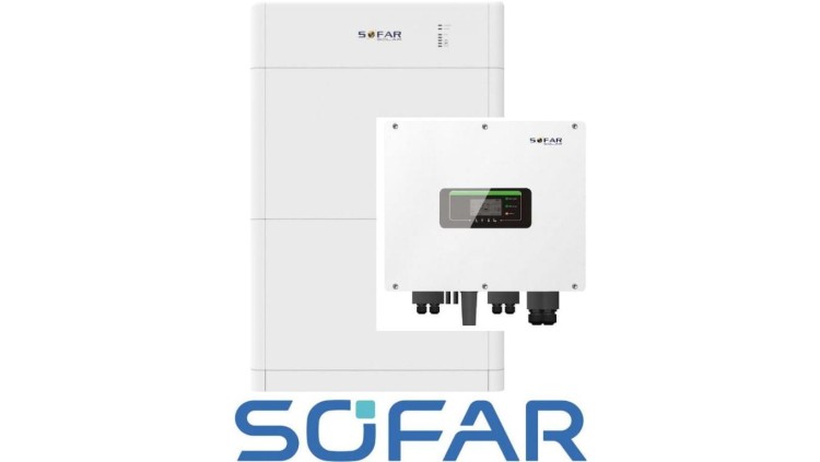 Zestaw: SOFAR Inwerter hybrydowy HYD8KTL-3PH , Magazyn energii Sofar 10kWh BTS E10-DS5