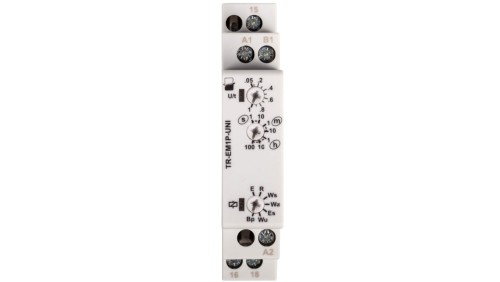 Przekaźnik czasowy 1P 8A 1sek-100h 12-240V AC/DC wielofunkcyjny TR-EM1P-UNI 2612870