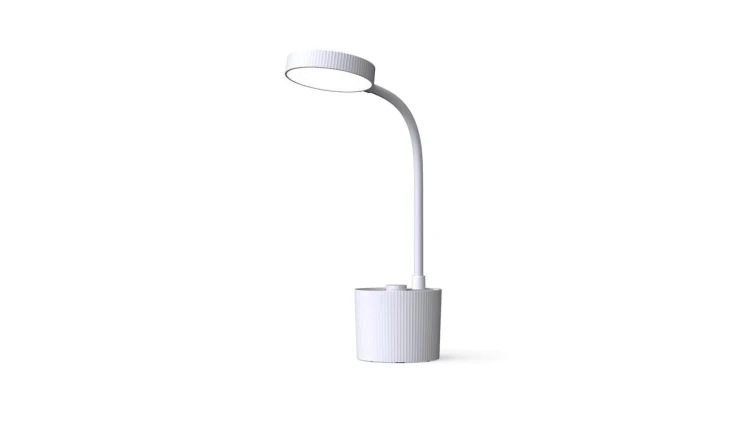 Lampa biurkowa LED 5W z przybornikiem PURE FLB-20 ANGES biała Forever Light