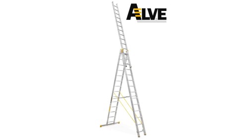 Drabina profesjonalna FORTE ALVE 3x15 szczebli 8615