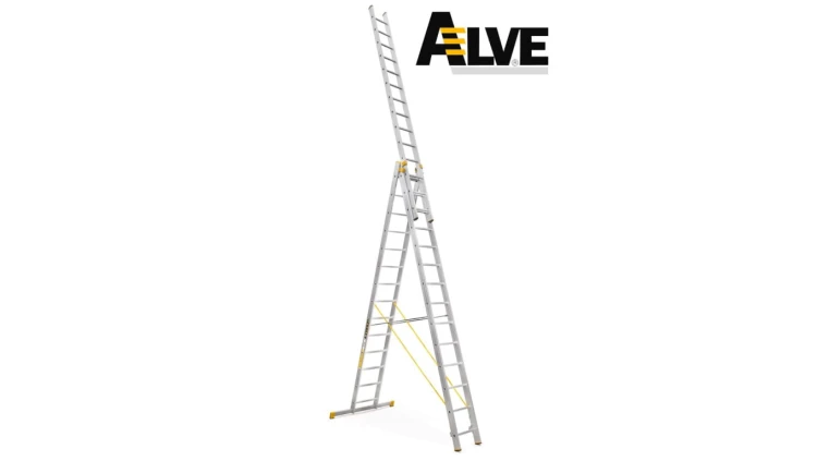 Drabina profesjonalna FORTE ALVE 3x15 szczebli 8615