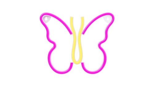 Neon LED MOTYL róż NNE03 Neolia