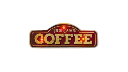 Kinkiet METAL RETRO LED Fresh Brewed Coffee Forever Light
