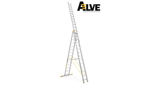 Drabina profesjonalna FORTE ALVE 3x14 szczebli 8614