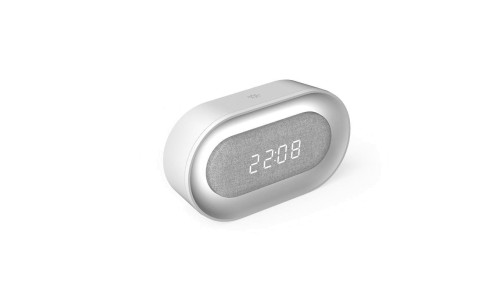 Budzik z nocną lampką LED PURE FNL-07 AKSEL biały podłużny Forever Light