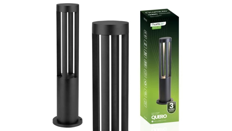 Słupek Ogrodowy Zewnętrzny Stojący 12W LED 4000K QUERO 60cm Lumiled