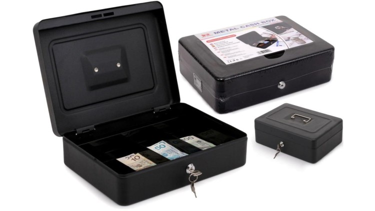 Kasetka metalowa RED EAGLE BOX-300 na pieniądze