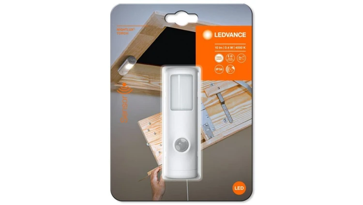 Lampka nocna LED Nightlux Torch Biała 0,35W 10lm 4000K IP54 Ledvance Czujnik ruchu