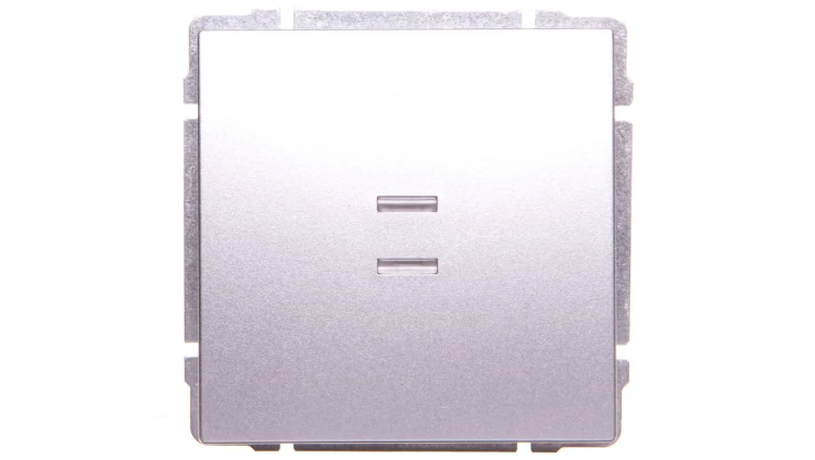 KOS66 Łącznik pojedynczy podświetlany aluminium 624011