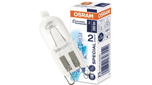 Żarówka Halogenowa G9 Kapsułka 25W 260LM 230V Do Piekarnika OSRAM