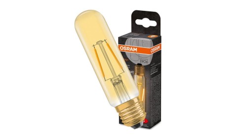 Żarówka Dekoracyjna LED E27 TUBULAR 2,5W = 20W 200lm 2000K Ciepła 300 Filament OSRAM Vintage 1906