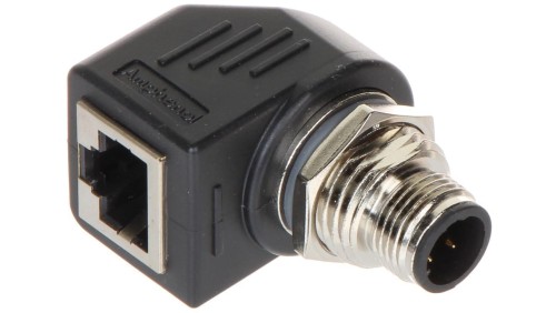 Adapter kątowy M12D-W/RJ45-G