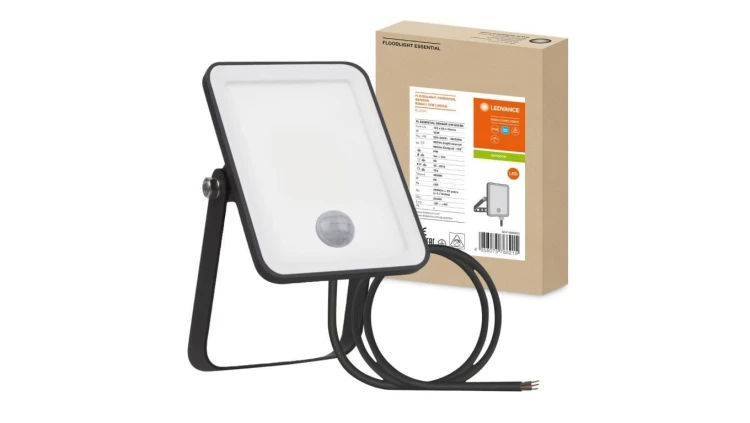 Naświetlacz LED 10W 4000K 900lm IP65 Czarny z Czujnikiem Ruchu LEDVANCE ESSENTIAL SENSOR