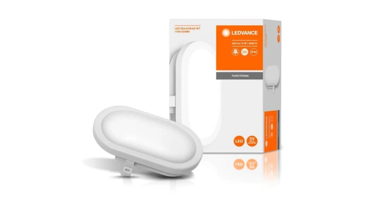 Lampa Ścienna LED 6W 4000K IP54 Hermetyczna Zewnętrzna Biała BULKHEAD LEDVANCE