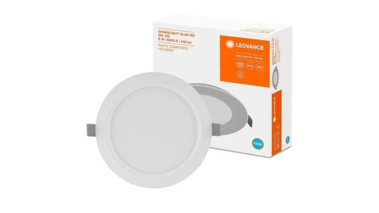 Panel LED Podtynkowy wpuszczany 6W 6500K DOWNLIGHT Slim DN105 LEDVANCE okrągły