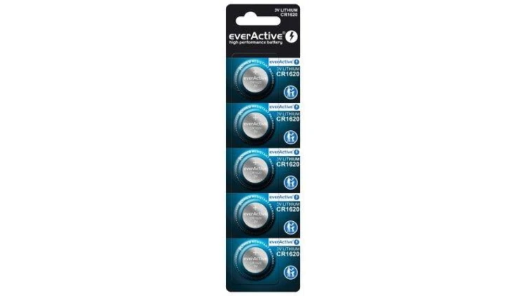 5 x bateria litowa mini everActive CR1620