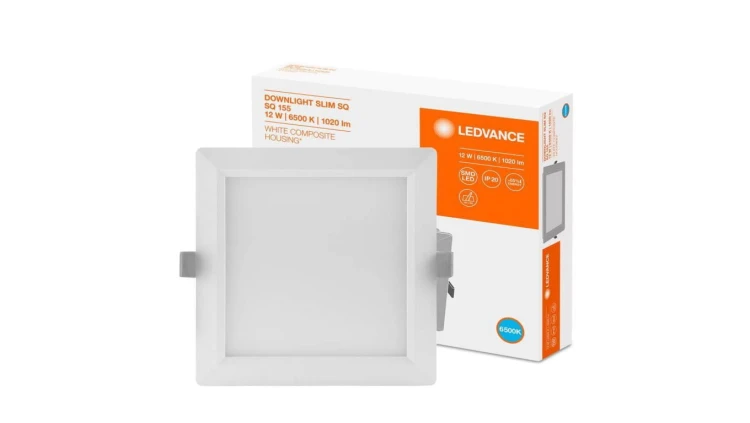 Panel LED Podtynkowy wpuszczany 12W 6500K DOWNLIGHT Slim SQ155 LEDVANCE kwadrat