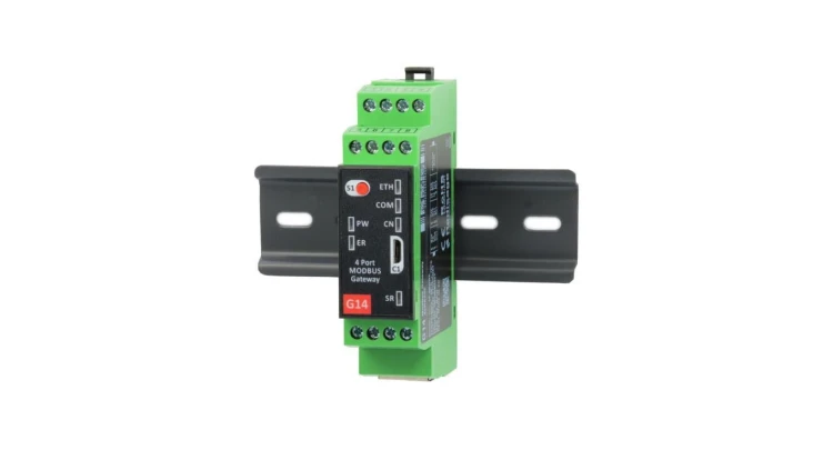 Gateway MODBUS TCP/RTU/ASCII Ethernet 10/100MB 4xRS232
