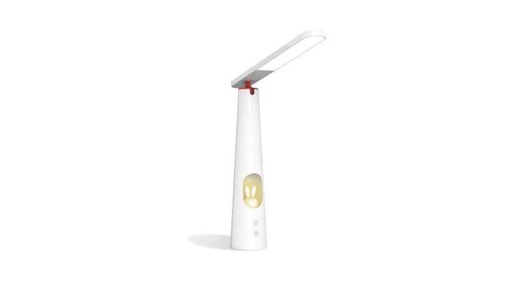 Lampa biurkowa LED 7,5W ze świecącym króliczkiem PURE FLB-150 ELENA biała Forever Light