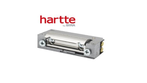 Elektrozaczep Hartte XS06UW wąski z wyłącznikiem 6-12V AC/DC