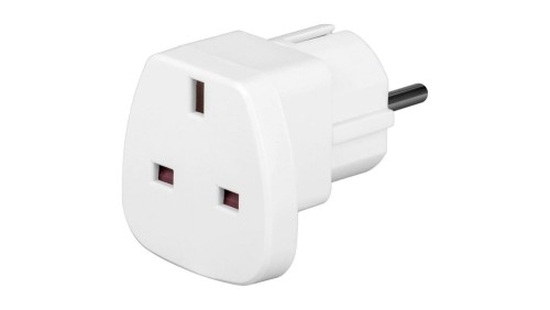 Adapter wtyku zasilania Uk Biały 94270