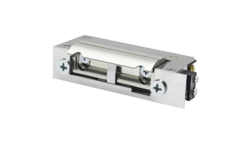 Elektrozaczep Hartte XS00UM niskoprądowy wąski z monitoringiem oraz uniwersalnym zasilaniem 12-24V AC/DC