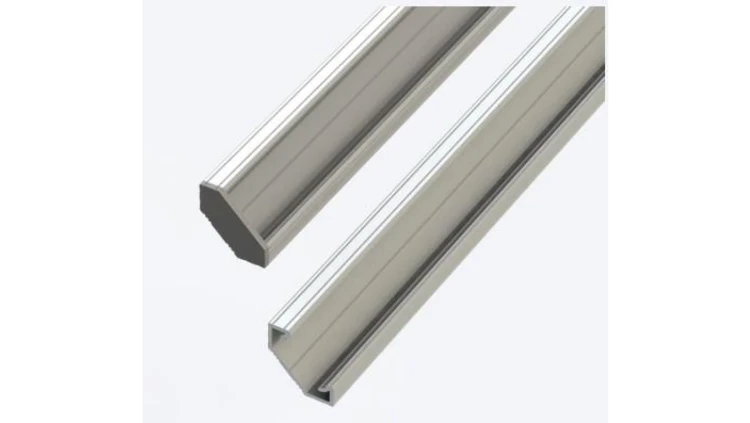 Profil aluminiowy narożny kątowy anodowany 2 metry + szybka mleczna zestaw LED line 5 lat gwar.
