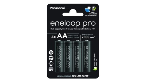 Akumulator NiMH R6 / AA 2500mAh 1,2V Eneloop PRO BK-3HCDE/4BE (4 szt.)