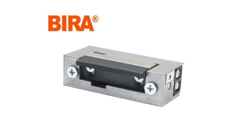 Elektrozaczep BIRA ES1-006 do furtek, ze stalowym zaczepem, niskoprądowy z pamięcią 12V DC