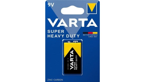 1 x bateria cynkowo-węglowa Varta 6F22 Superlife / Super Heavy Duty (blister)
