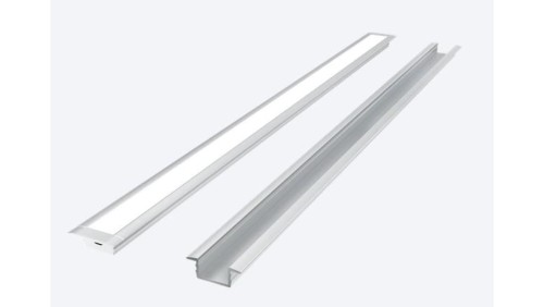 LED line PRIME Profil aluminiowy wpuszczany wpustowy podtynkowy srebrny 2m - zestaw 5 lat gwar.