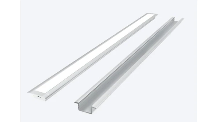 LED line PRIME Profil aluminiowy wpuszczany wpustowy podtynkowy srebrny 2m - zestaw 5 lat gwar.