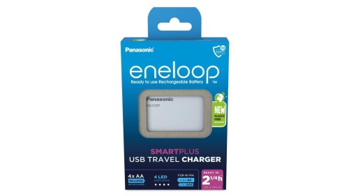 Ładowarka akumulatorków - power bank - Ni-MH Panasonic Eneloop BQ-CC87 + 4 x R6/AA Eneloop 2000mAh BK-3MCDE