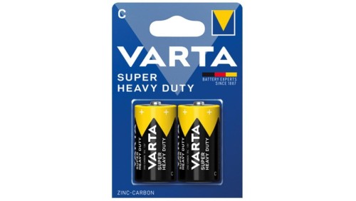 2 x bateria cynkowo-węglowa R14/C Varta Superlife / Super Heavy Duty (blister)
