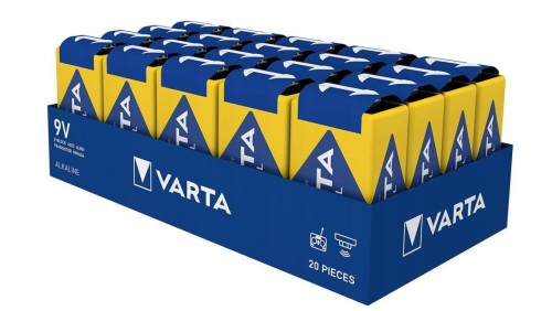bateria alkaliczna Varta Industrial PRO 6LR61/9V 4022 (taca) - 20 sztuk