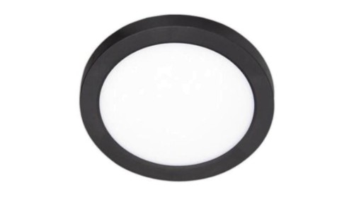 Plafon okrągły natynkowy / podtynkowy LED 2w1 18W 2150lm 4000K IP20 czarny XUDO