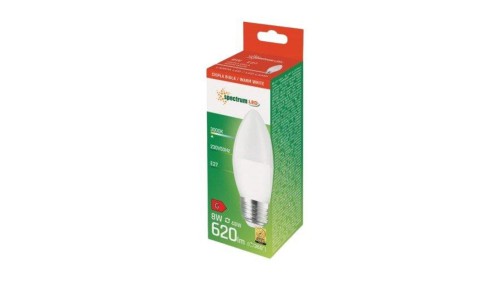 Żarówka LED 8W E27 świeczka ciepła Spectrum WOJ14223